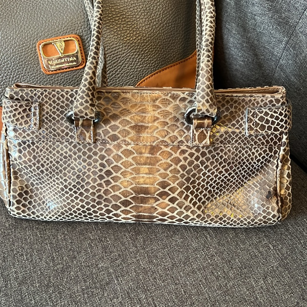 Stuart Weitzman Python Mini Baguette Shoulderbag - image 5